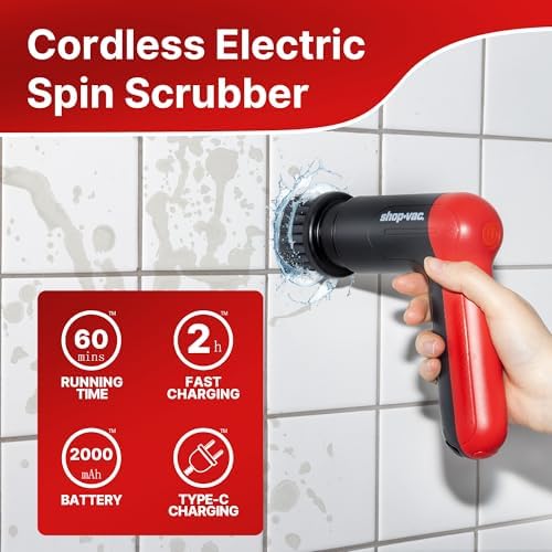 Shop-Vac Cordless Spin Scrubber with 5 Multi-Surface Heads - Image 4