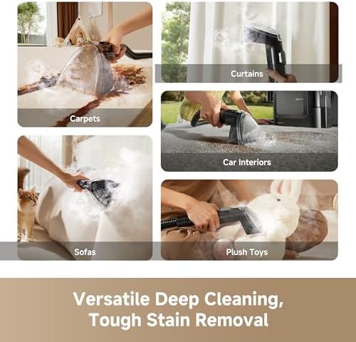 DREAME N20 Steam Carpet Cleaner Machine with Steam & Hot Water Wash - Image 2