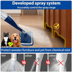 Wet Spray Mop for Floor Cleaning with 14 oz Bottle & 3 Microfiber Pads - Image 2