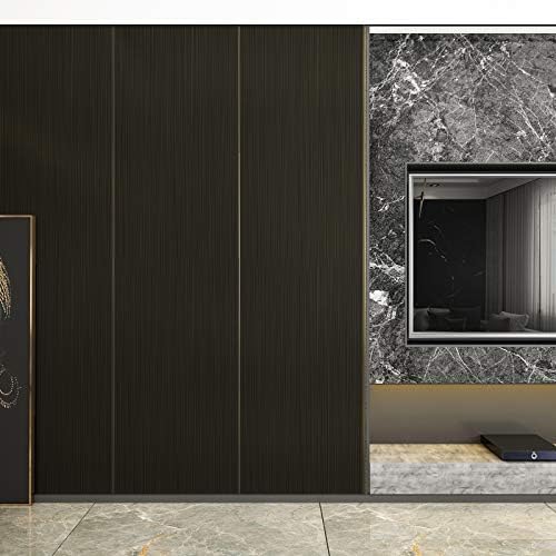 CRE8TIVE Bronze Black Brushed Stainless Steel Contact Paper 24"x354" Heat Resistant Metallic Wallpaper Peel and Stick Oil Proof Rust Resistant Self Adhesive Roll for Kitchen Appliances Stove Cabinets - Image 7