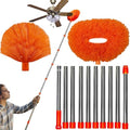 20+ Feet High Reach Dusting Kit, Cobweb Duster & Ceiling Fan Duster with 3-14 ft Extension Pole for Cleaning, Microfiber Feather Duster Cleaner for Cleaning Walls Bookshelves Furniture Door Window by BetterproductsBetterlife