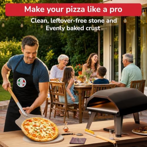 Senwosa 26” Pizza Oven Brush with Stone Scraper - Heat Resistant - Image 6