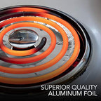 Round Electric Stove Burner Covers (50 Pack) 6 Inch and 8 Inch Disposable Stove Top Aluminum Foil Bib Liners, to Keep Kitchen Range Clean from Oil and Food Drips, Stock Your Home - Image 5