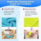 FIXSMITH Microfiber Cleaning Cloth - Pack of 12, Multi-Functional Towels, Size: 12 x 16 in, Highly Absorbent Rags, Lint-Free, Streak-Free for Car, Kitchen, Home, Office - Image 5