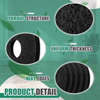 Teenyyou 5 Pcs 12" Cleaning Orbiter Pads Commercial Floor Buffer Pads Hardwood Floor Maintenance Scrubber Polisher Cleaning and Stripping for Orbiter Machine (Black) - Image 4