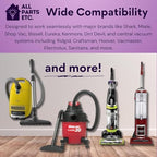 Universal Vacuum Floor Brush Kit with 2 Adapters – Fits 1.25”, 1.375” & 1.5” Connections – Compatible with Shark, Miele, Shop Vac, Bissell, Kenmore, Eureka, Dirt Devil & More - Image 4
