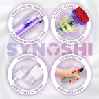 Synoshi PRO Electric Spin Scrubber Long Handle – Cordless Shower Scrubber - Image 6
