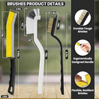 8 Pcs Crevice Cleaning Brush Set Hard Bristle Tools for Narrow Spaces - Image 2