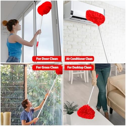 FONUNO Ceiling Fan Cleaner Duster High Ceiling Extended Fan Blade Cleaner - Image 6