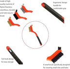 XDMTWLKJ Small Wire Brushes Set for Cleaning Rust Removal in Holes, 3pcs Brass/Stainless Steel/Nylon Brushes - Image 2