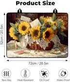Heat-resistant Stove Top Cover - 28.5" X 20.5" Cooktop Protector Covers, Scratch-resistant Washable Pad Kitchen Countertop Mat (Sunflower, 28.5" x 20.5") - Image 2