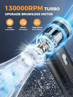 Smiling Shark J01 Electric Air Duster 130000RPM Full Body Aluminum Alloy - Image 2