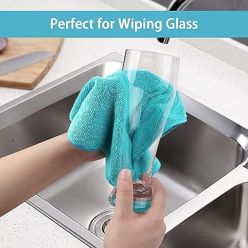 HOMEXCEL 200PK Microfiber Cleaning Cloth, Cleaning Rag for Home, 11.5x11.5 - Image 5