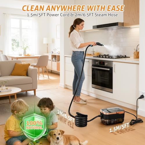 Steam Cleaner Handheld High Pressure Car Steamer for Auto Detailing - Image 5