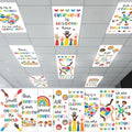 8Pcs Classroom Fluorescent Magnetic Light Covers,2x4 FT Diversity Inclusion by Hallswl