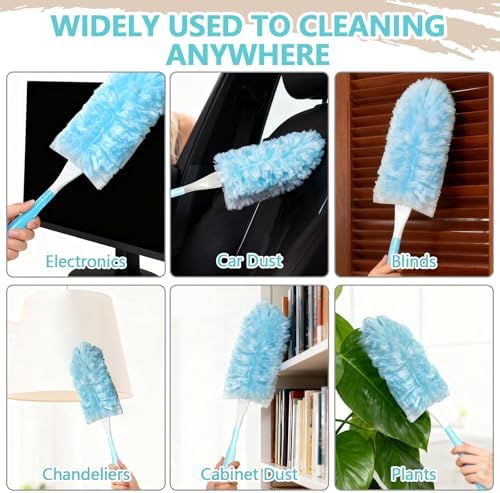 60 Pack Duster Refills Kit Disposable for Swiffer Duster Handle - Image 6