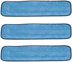 Real Clean 36 inch Microfiber Wet Mop Pads for Flat Mop Frames (Pack of 3) by RealClean