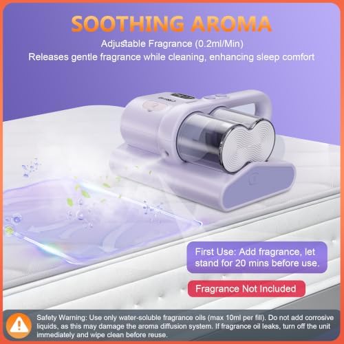 Mattress Vacuum Cleaner, 16Kpa Bed Vacuum with 253.7nm UV‑C Light - Image 4