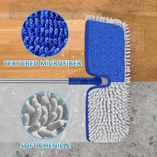 Reusable Mop Pads for Enspoway Dust Mop: Double-Sided Microfiber Refills - Image 3
