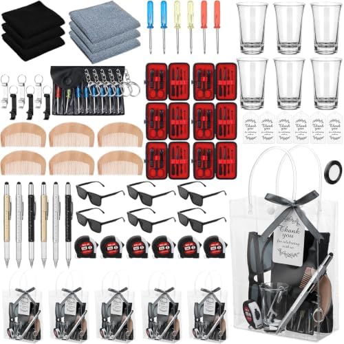 66 Pcs Baby Shower Prizes for Men with Tool Pen Bottle Opener Wine Glass Screwdriver Sunglasses Cleaning Cloths Combs Party Favors for Winners Baby Shower Game Winners Bachelor Party Favors - Image 7