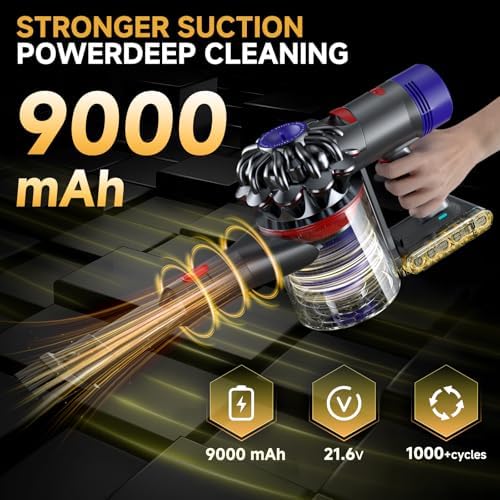 Upgraded Battery Replacement Compatible with Dyson V8/SV10 (21.6V, 8000mAh) - Image 5