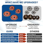 Black Stove Drip Pans and Stove Burner Replacement for Kenmore Frigiraire Stove Parts - Porcelain Stove Drip Pans 318067041 318067051 & MP22YA Electric Range Burner Element by Fetechmate - Image 6