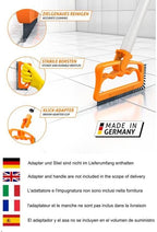 FUGINATOR® Grout Brush Orange/Gray - Ergonomic Heavy Duty Cleaning Brush for Bathroom, Shower & Kitchen - Deep Detail Scrubber for Wall & Floor Tiles, Crevices & Tight Spaces - Made in Germany - Image 5