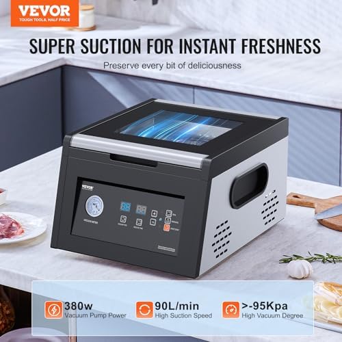 VEVOR Chamber Vacuum Sealer, 380W Pump Power, Sealing Bag Packing Machine - Image 2