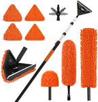 SISUPASSIE 30FT Duster Cleaner Kit, Dusters for Cleaning with Extension Pole, Baseboard & Wall and Window Cleaner Mop for Fan Blades, High Ceiling and Cobweb by Focusonproduct