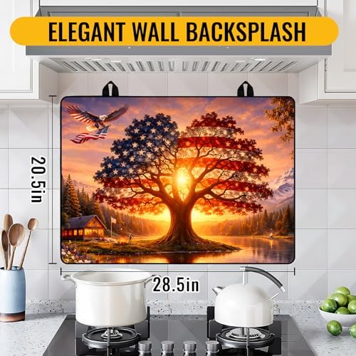 Stove Top Covers for Electric Stove, Glass Stove Top Cover 28.5x20.5 in - Image 2