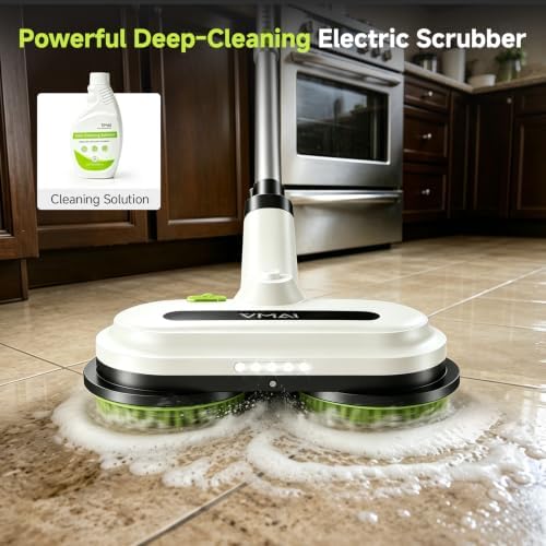 VMAI Cordless Electric Floor Scrubber & Mop with Cleaning Solution - Image 2