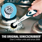Sonic Scrubber – Super Electric Cleaning Brush | 3 Heads & 4 Multi-Firm Pads to Scrub, Polish & Clean Tile, Grout, Kitchen, Bathroom & More | Water-Resistant | Well-Loved in Japan - Image 2