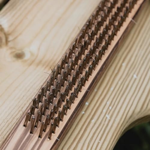 Gino D'Acampo Premium Pizza Stone Wire Brush with Integrated Scraper - Comprehensive Cleaning Solution for Removing Baked-on Residue, Char, and Debris from Pizza Stones, Grills, and Ovens - Image 5