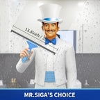MR.SIGA Professional Window Squeegee & Microfiber Window Scrubber, 14 inch - Image 2