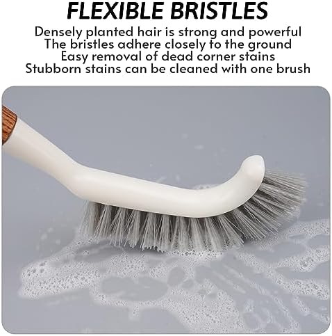 Crevice Cleaning Brush, Hard Bristle Grout Brush Gap Cleaner Tool for Tight Groove Spaces, Kitchen, Bathroom, Sliding Shower Door, Faucets Corners, Tiles, Sink and Windows Track - Image 4
