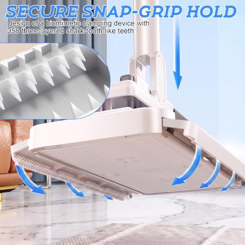 53.2 in Handle, 360° Swivel Floor Mop with 2 Reusable Cloths - Image 3