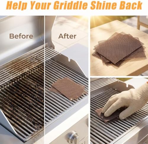 100pcs Griddle Cleaner Screens 4x5.5 Grill Mesh Pads for Flat Top Cleaning - Image 5