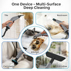 Steam Cleaner, Portable Steam Cleaner for Home with 1800W High Pressure, 15s Heat-Up,1600ML Large Tank, Handheld Steam Cleaner for Cleaning Upholstery, Tile, Car, Bathroom, Grout, Floor - Image 6