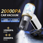 2 in 1 Handheld Car Vacuum Portable Cordless, 2 Speed Handheld Vacuum 20000PA High Power Air Blower & Pump & Air Duster, Mini Hand Held Vacuum Rechargeable for Home, Car, Office, Pet Hair - Image 2