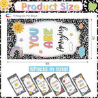 6Pcs Classroom Fluorescent Light Cover,2x4 FT Composition Inspirational - Image 2