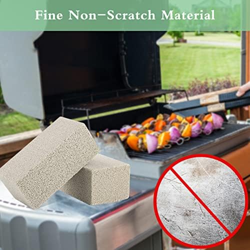 Blackstone Brick BBQ Cleaning Stone Block Heavy Duty Flat Top Grill Bricks Pumice Stone Griddle Cleaner Non-Scratch for Remove Greases Stains Residues - 4 Pack - Image 3