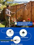 20.34ft Telescopic Water-Fed Washing Kit with Soap Dispenser - Image 4