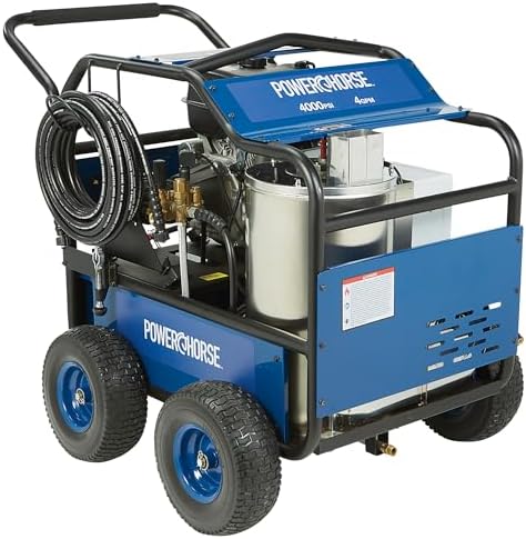 Powerhorse Gas Hot Water Pressure Washer with Diesel Heater, 4,000 PSI by Powerhorse