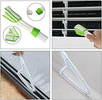 8 Pcs Hand-held Groove Gap Cleaning Tools - Door Window Track Crevice Cleaning Brushes Blind Cleaner Duster, Window Magic Cleaning Brush for Shower Door, Car Vents, Air Conditioner, Keyboard - Image 5