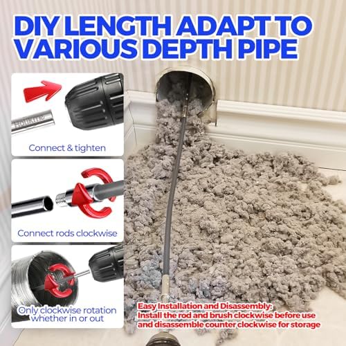 Holikme Dryer Vent Cleaner Kit - 15Ft Flexible Lint Brush for Deep Cleaning - Image 3