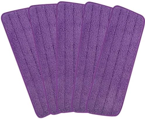 16.5 inch Reusable Mop Pads Microfiber Spray Mop Replacement Heads for Wet/Dry Mops Compatible with Bona Floor Care System (5 Pack) by H-Gamely
