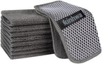 KinHwa Dish Cloths for Washing Dishes with Scrub Side, Microfiber Dish Rags by KinHwa
