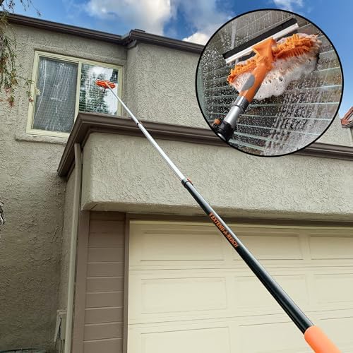 4-12 ft Window Washing Kit with Extension Pole (20+ Foot Reach) - Image 4