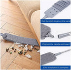 Retractable Gap Dust Cleaner Cleaning Tools with 2 Microfiber Dusting Cloths Long Handle 60inches Washable and Retractable Duster Brush for Cleaning Under Appliances Furniture Couch Fridge - Image 5
