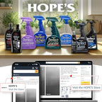 HOPE'S Perfect Cooktop Glass and Ceramic Cooktop and Stove Top Cleaner, Fast Acting and Removes Burnt on Stains from Glass Ceramic Smooth Top Ranges with its No Rinse Formula, 10.6 Oz, Pack of 1 - Image 7